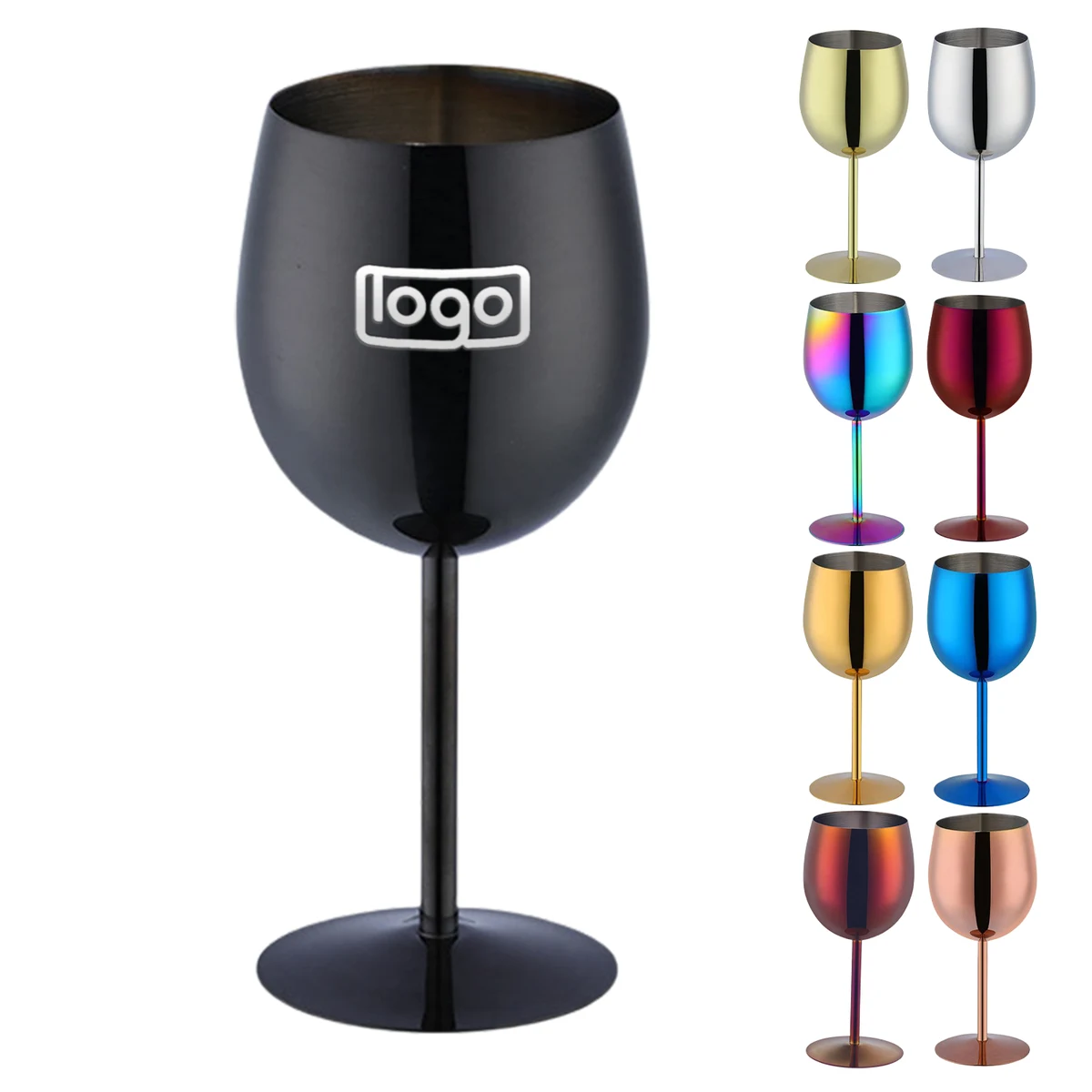 12oz Unbreakable Stainless Steel Wine Glass 1