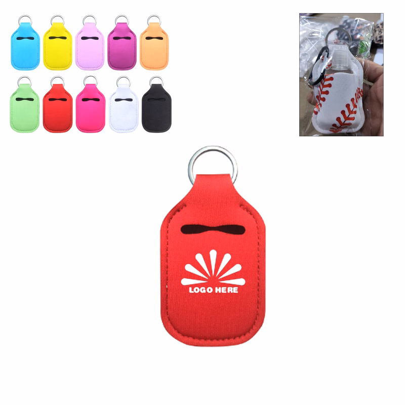1 OZ Hand Sanitizer Bottle Keychain
