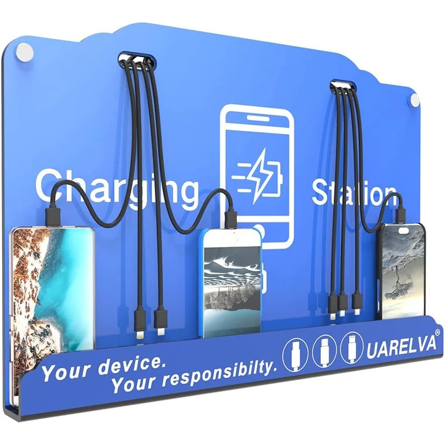 Wall Mounted Cell Phone Charging Station 1