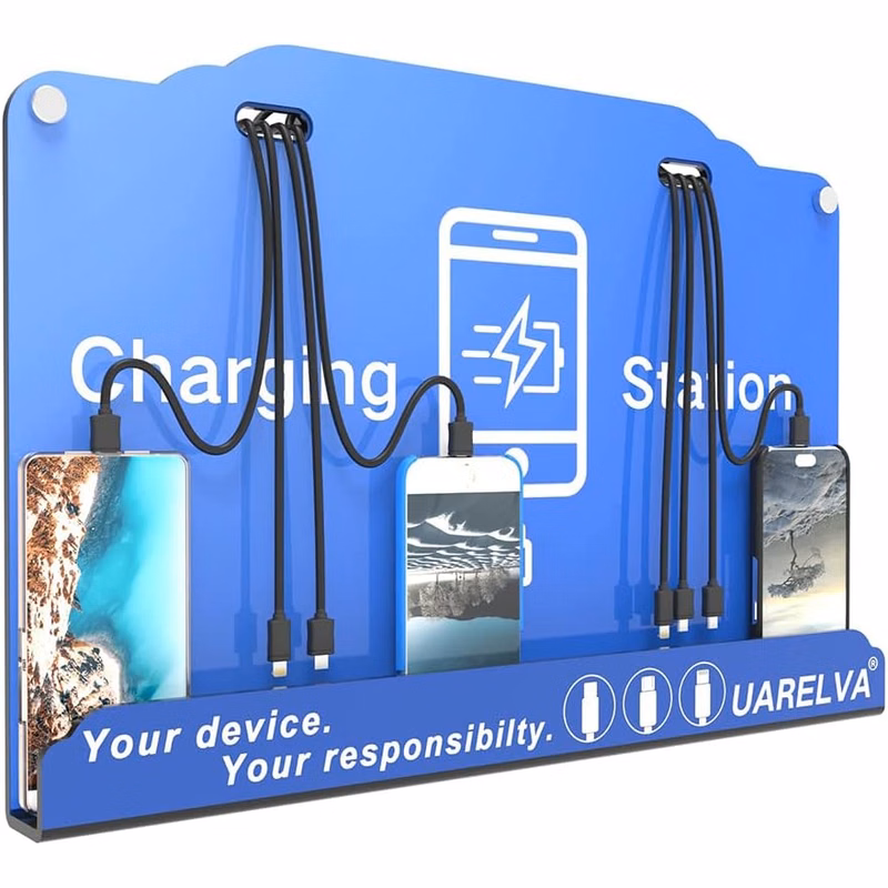 Wall Mounted Cell Phone Charging Station