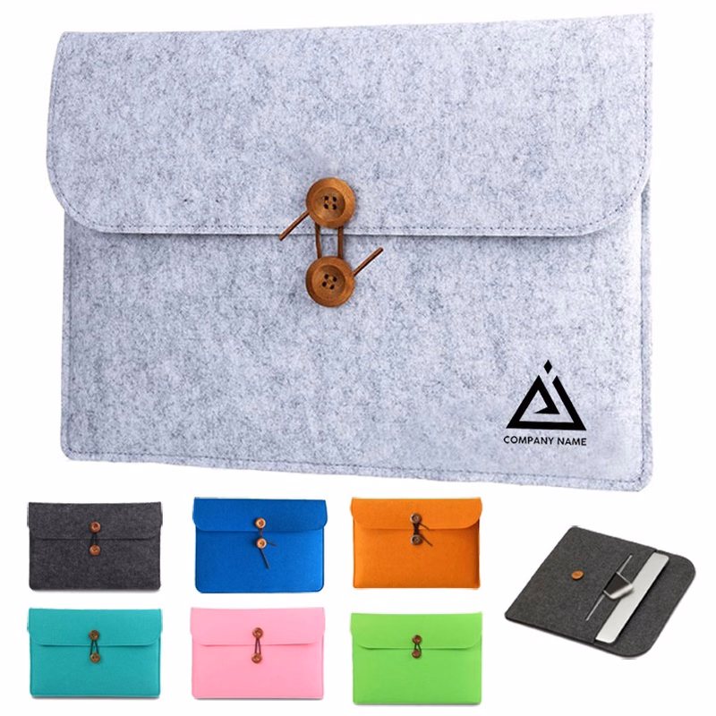 Soft Portable Felt Document Bag Cover Case