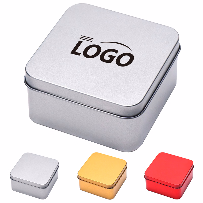 Square Tinplate Candy Storage Box
