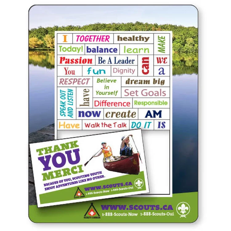 Magnetic Photo Frame / Word Set (5.25" x 6.75"), Full Colour, Vinyl Topcoat 1