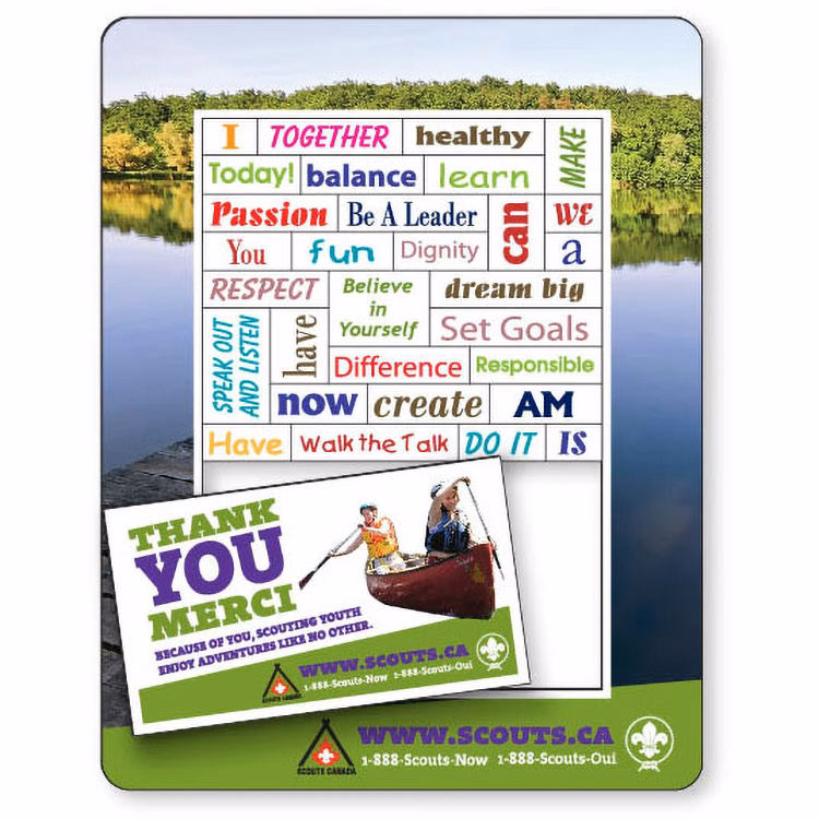 Magnetic Photo Frame / Word Set (5.25" x 6.75"), Full Colour, Vinyl Topcoat
