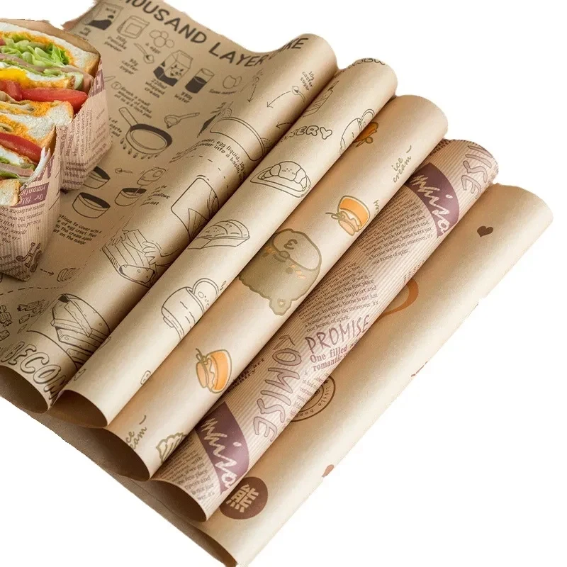 Grease Proof Kraft Food Wrap and Basket Liner Paper 1