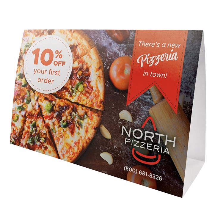 Full-Color Horizontal Table Tent (6" x 4")