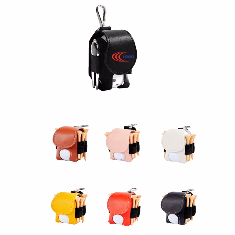 PU Leather Golf Pick Ball Bag