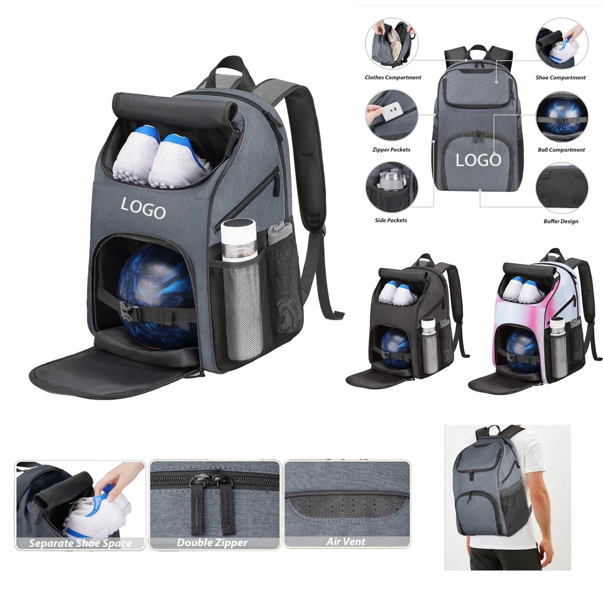 Bowling Large Capacity Bag 1