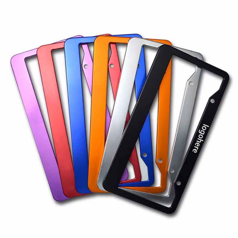 Custom Metal License Plate Frame with Personalized Text