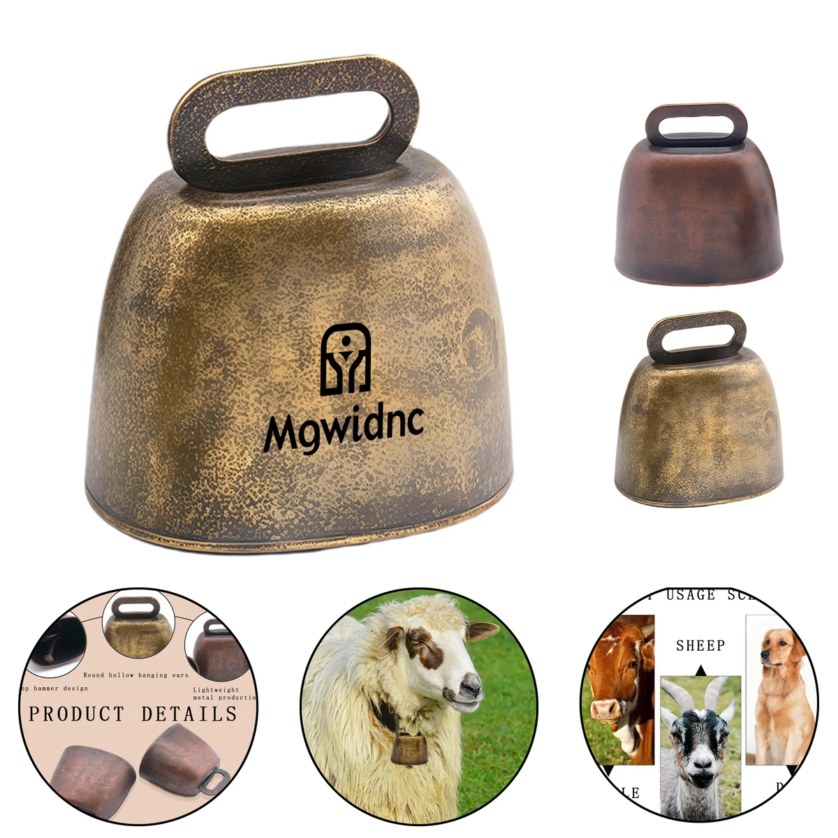 Vintage Metal Pet Bell for Livestock Anti-Lost 1