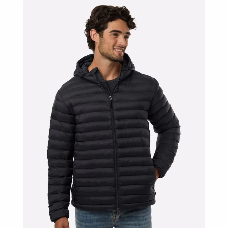 Weatherproof Men's Lightweight Poly-filled Hooded Puffer Jacket - 26715