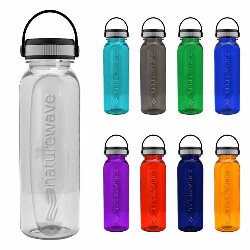 Tritan Sports Bottle with Handle Lid, 24oz.