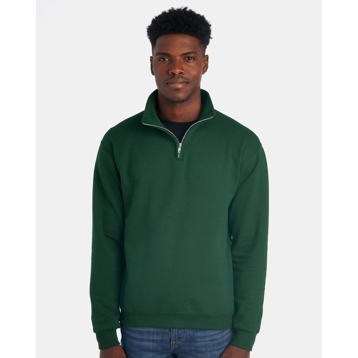 Unisex Nublend® Cadet Collar Quarter-Zip Sweatshirt - 995MR 1