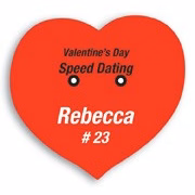 Laminated Personalized Name Badge (2.125x2.25") Heart