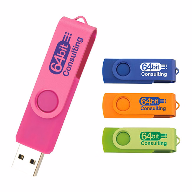 Universal Source® 8 GB Two Tone Folding USB 2.0 Flash Drive