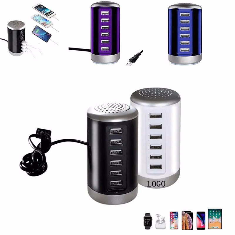 30W 6-Port USB Charging Station