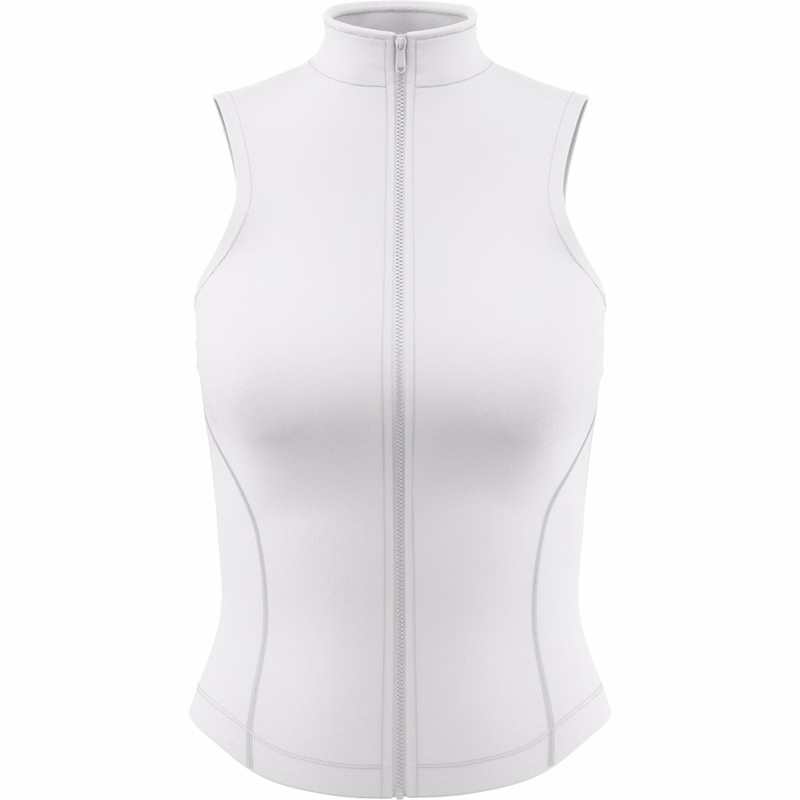 Women's Sublimation Full-Zip Fitted Cropped Golf Vest - 220G Warp Knit