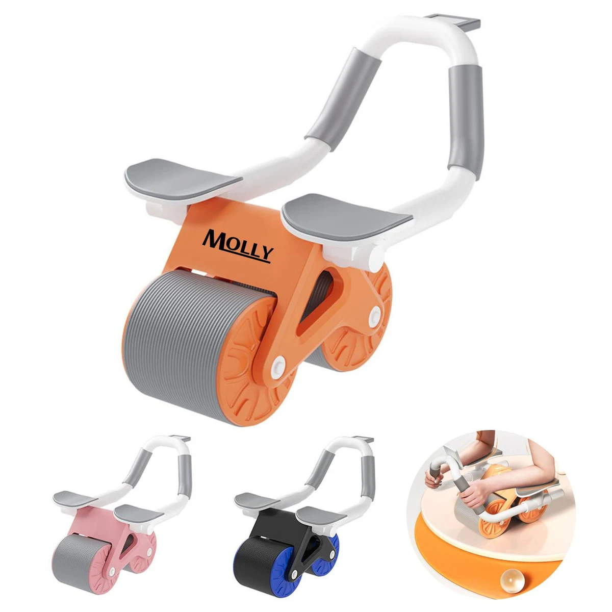 Stainless Steel Core Wheel Abdominal Machine 1