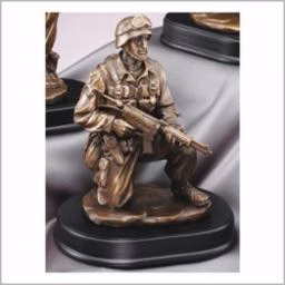Soldier Kneeling With Rifle