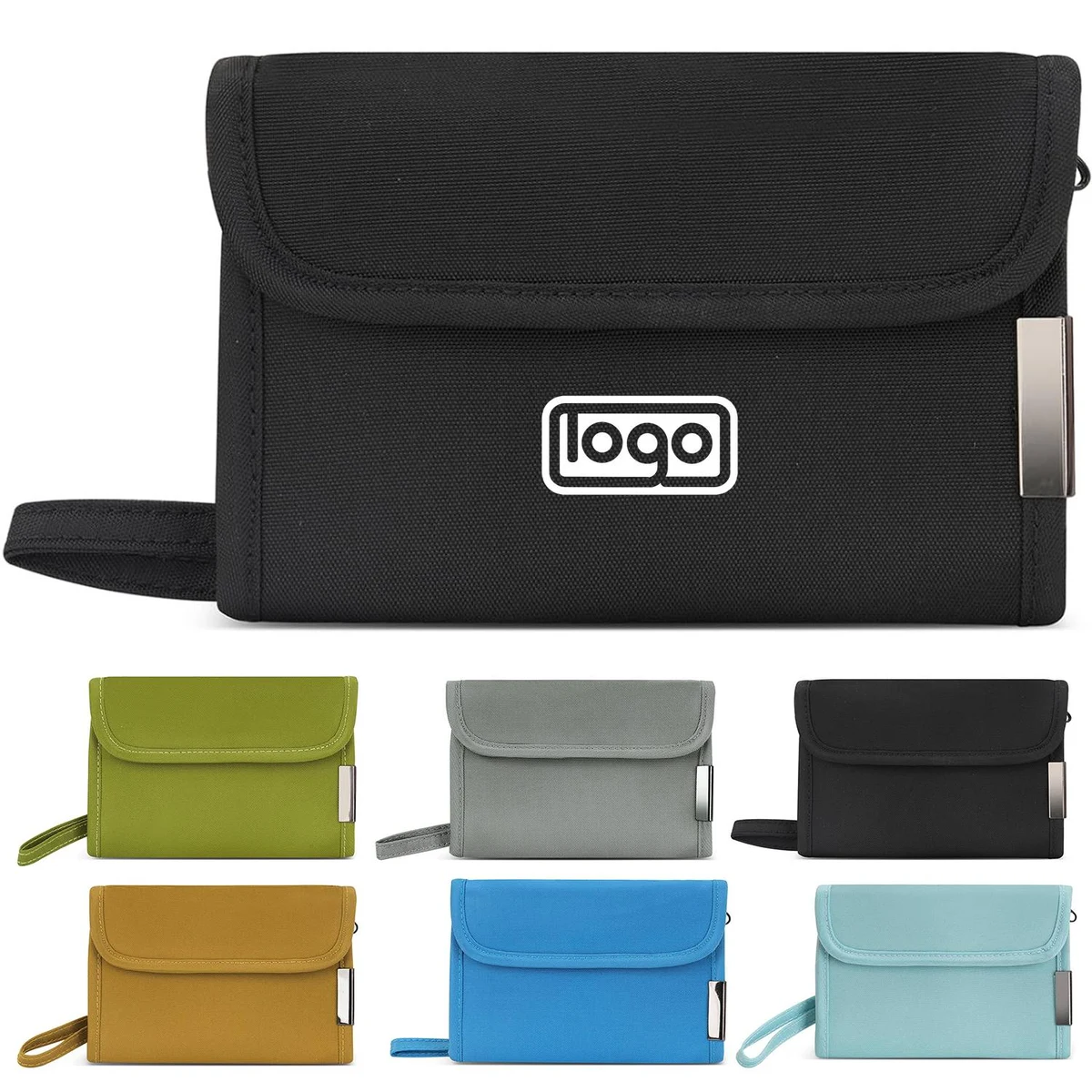 Nylon RFID Blocking Travel Passport Wallet 1