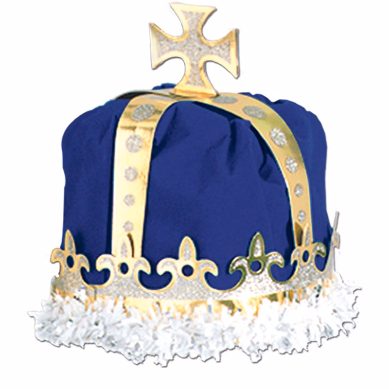 Royal King's Crown - Blue One Size