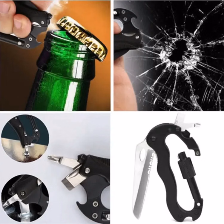 Multifunction Survival Tool Kit Carabiner