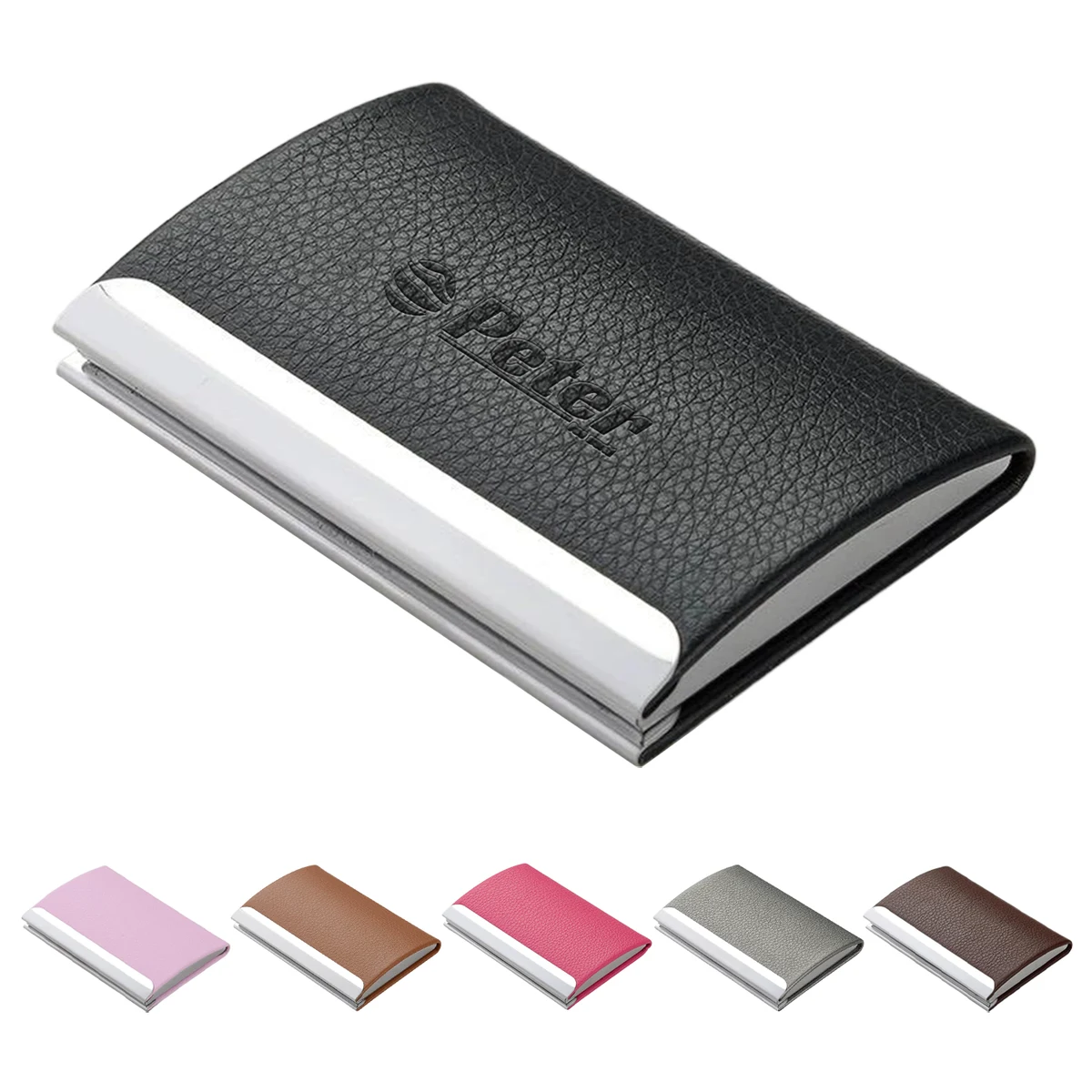 Metal PU Business Card Holder 1