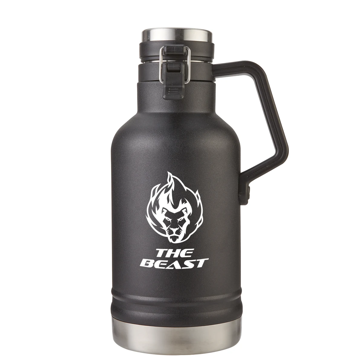 64 Oz. "The Beast" Double Wall Stainless Steel Growler, custom water bottle with logo imprint 1