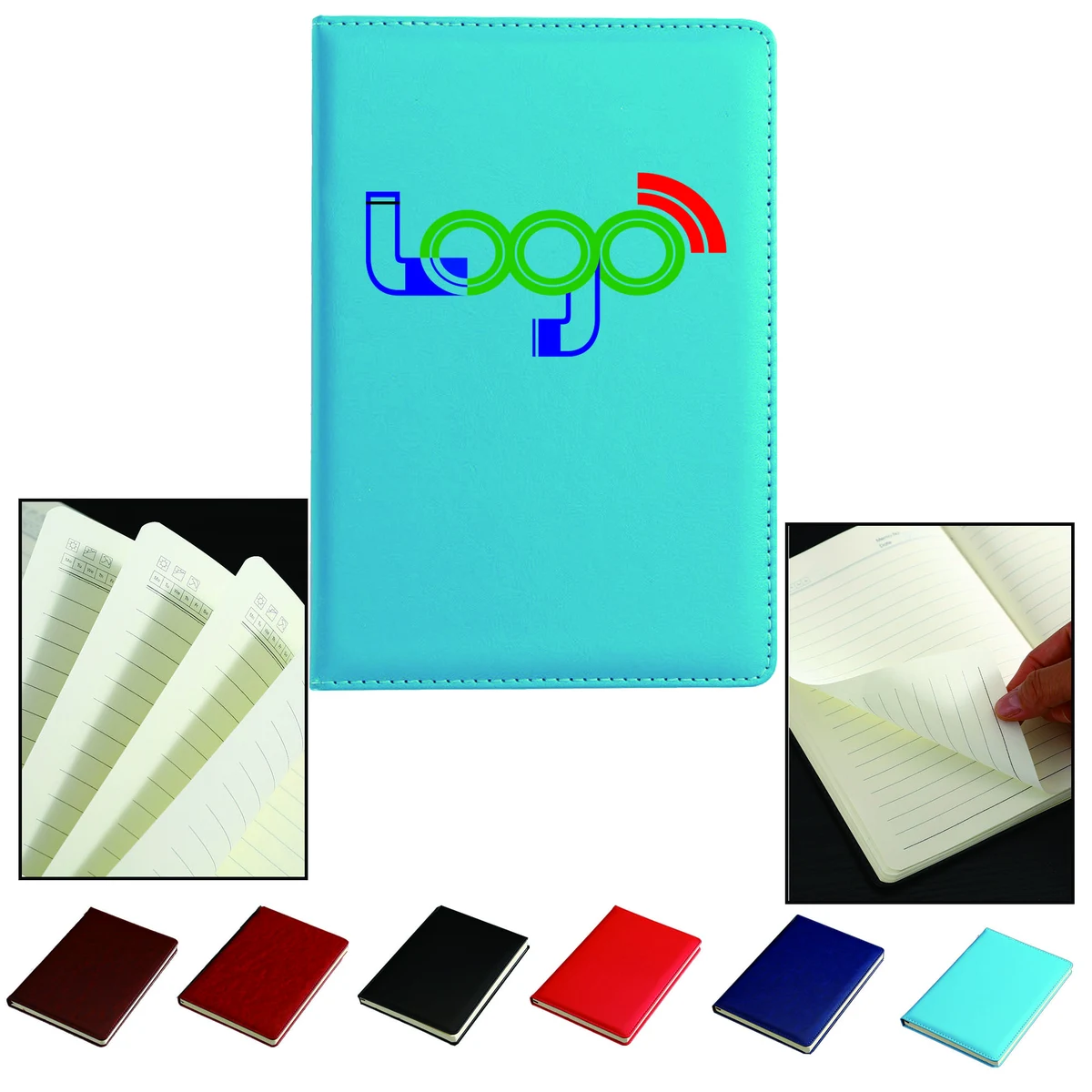 Full Color Durable A5 PU Leather Notebook MOQ50 1