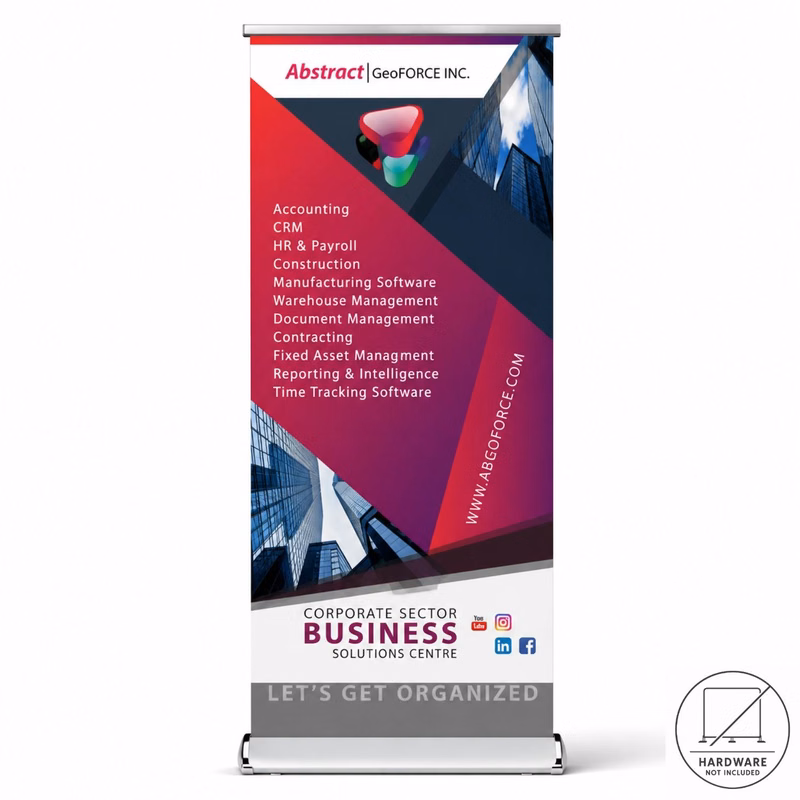 72 Hr Fast Ship - Replacement Graphics for Deluxe Wide Base Retractable Banner, NO SETUP CHARGE