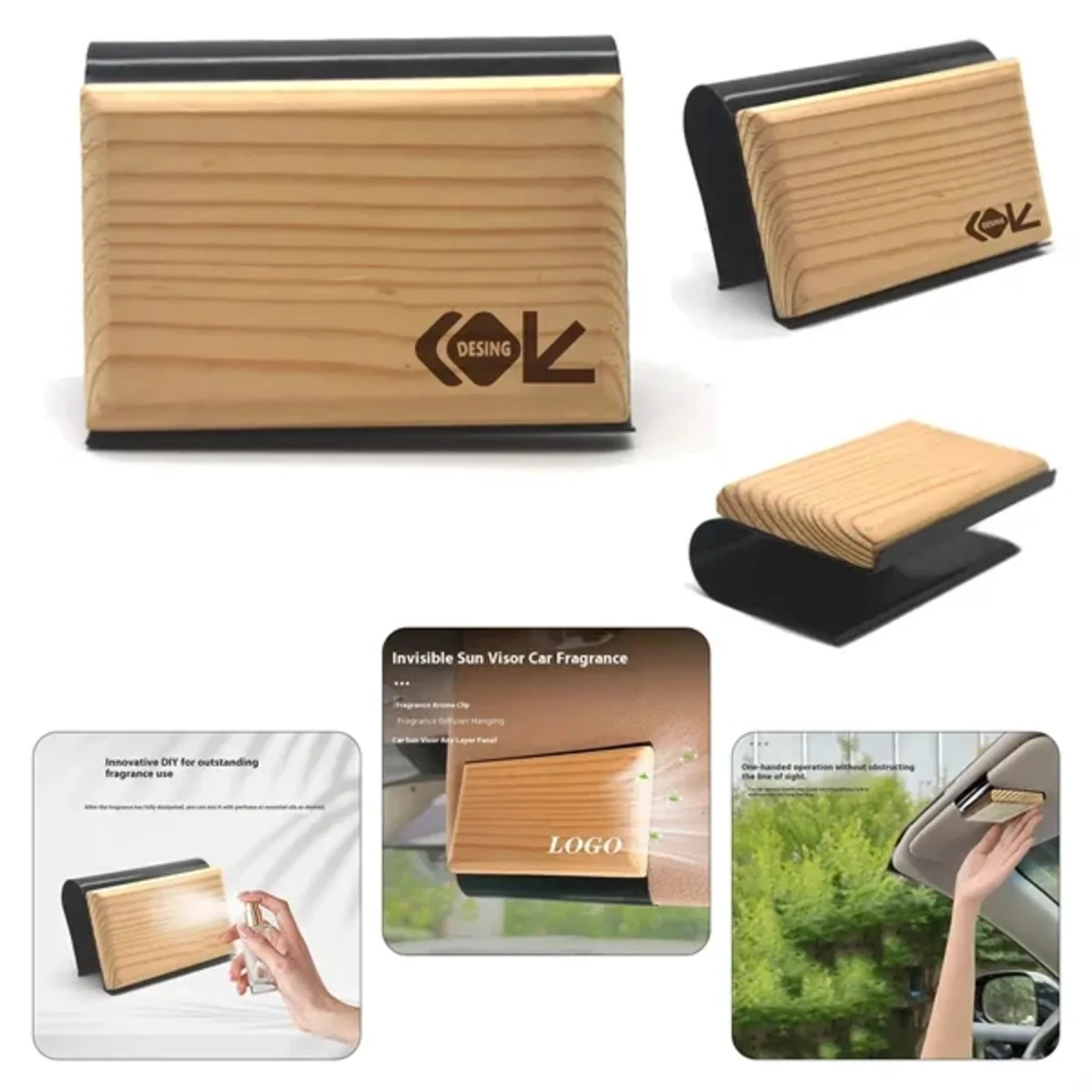 Teak Scent Wood Car Freshener Kit
1
