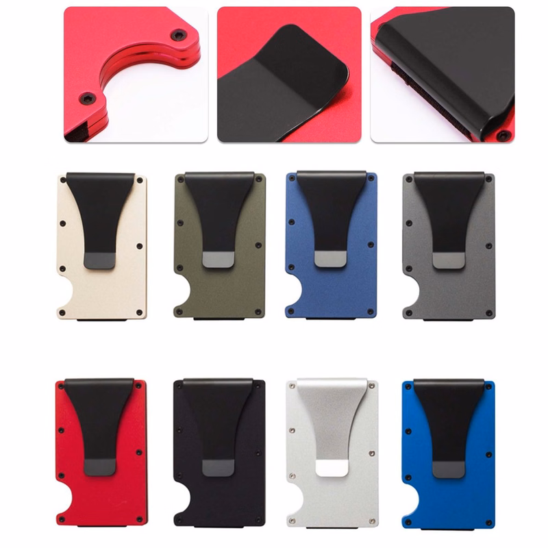 Portable Metal Wallets Card Holder