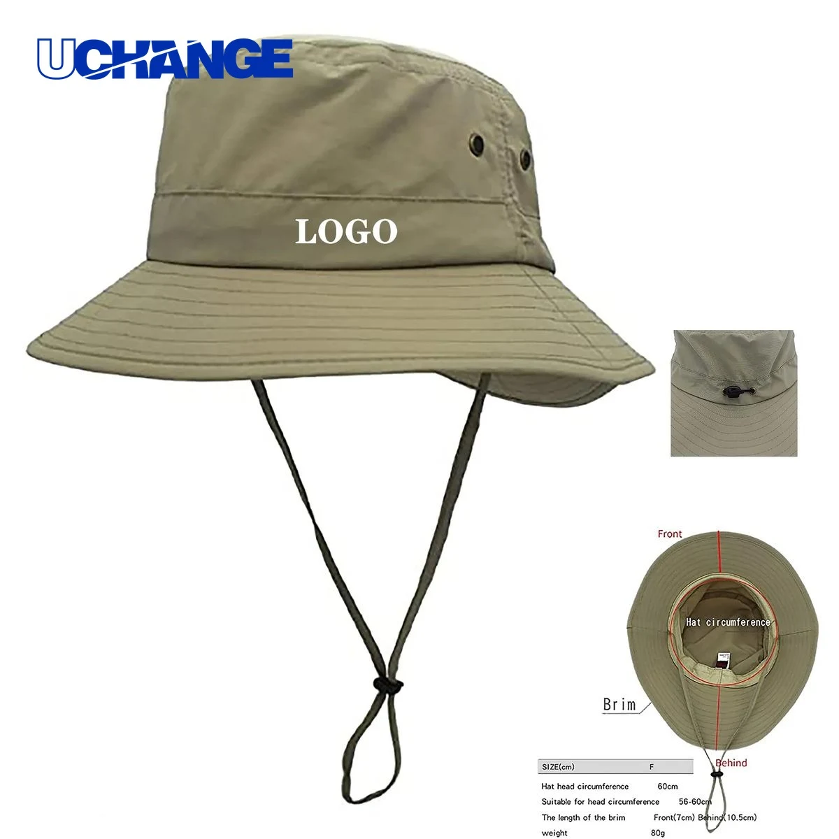 Fishing Bucket Hat with Adjustable String 1