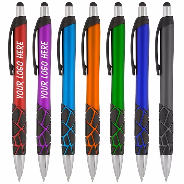 Mosaic Metallic Stylus Click Action Pen
