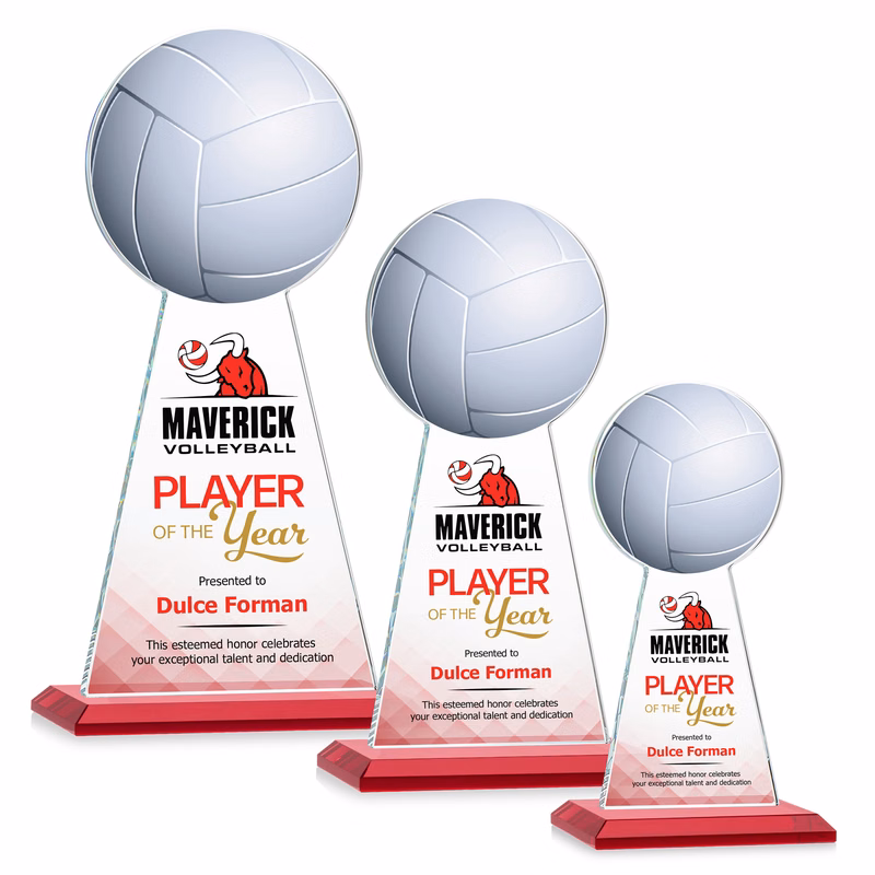 Edenwood Volleyball VividPrint™ Award - Red