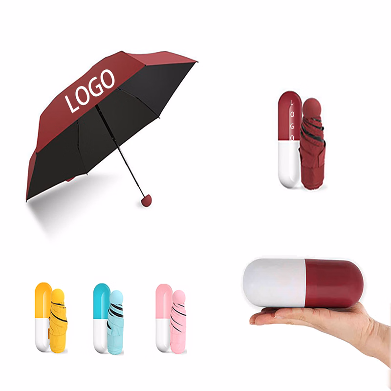 Portable Capsule Travel Umbrella MOQ 1pcs