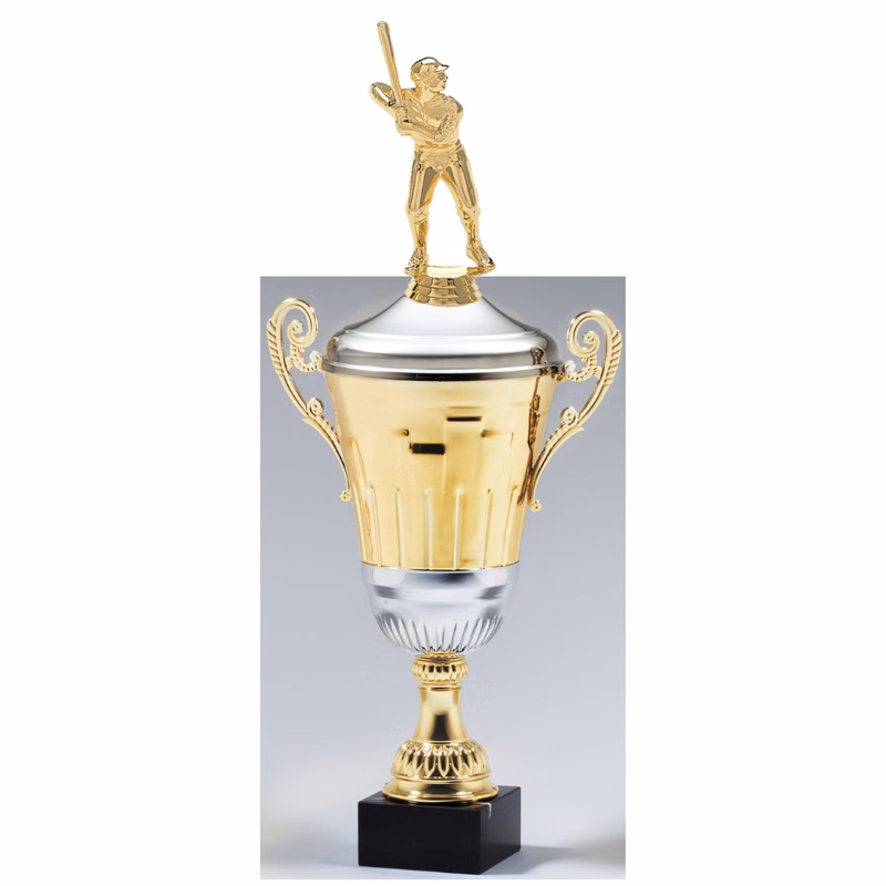 Two Tone Italian Cup W/Figure