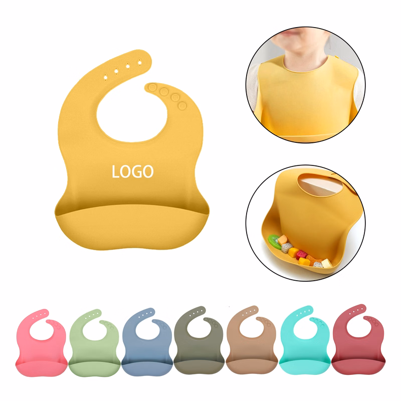 MOQ:20pcs Baby Silicone Bib