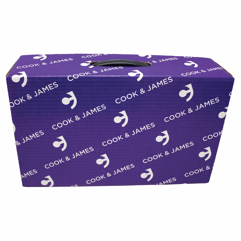 14 3/4" x 9" x 4" - B-Flute Box with Handle
