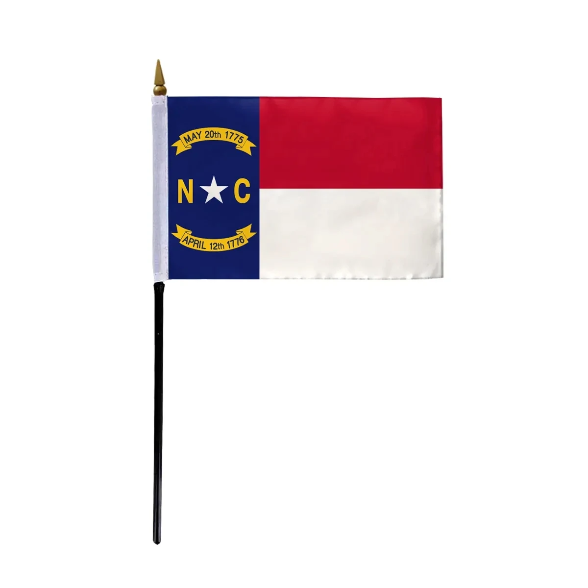 4"x6" & 12"x18'' North Carolina ePoly Printed Stick Flags 1