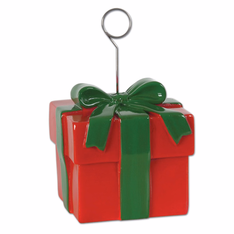 Christmas Gift Box Photo/ Balloon Holder