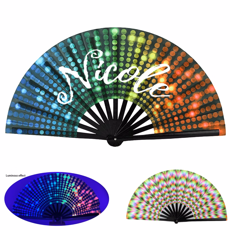 Custom Glowing Folding Fan