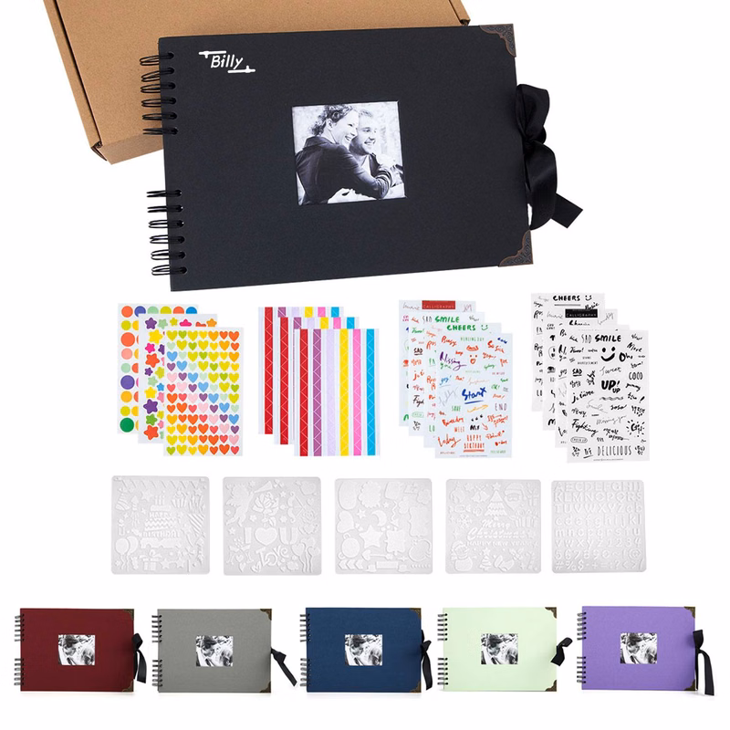 Ribbon Photo Album Set