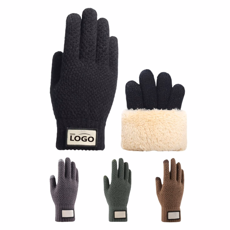 Plush Warm Touch Screen Gloves for Cold Weather