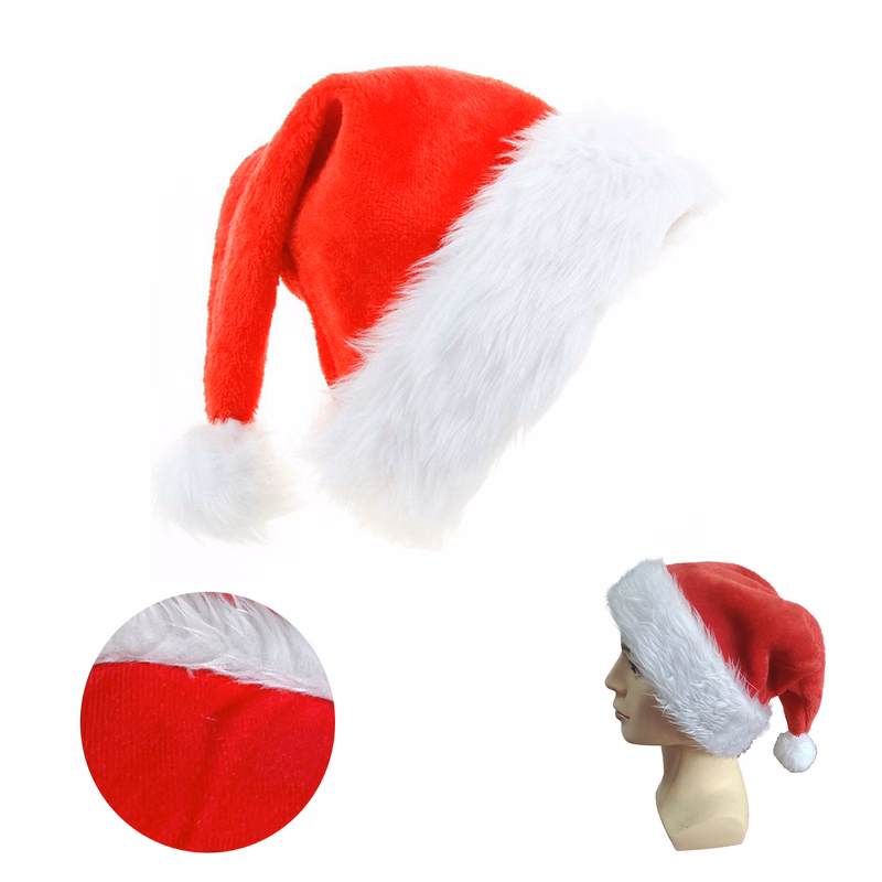 Velvet Christmas Decorations,Gift Party Hats