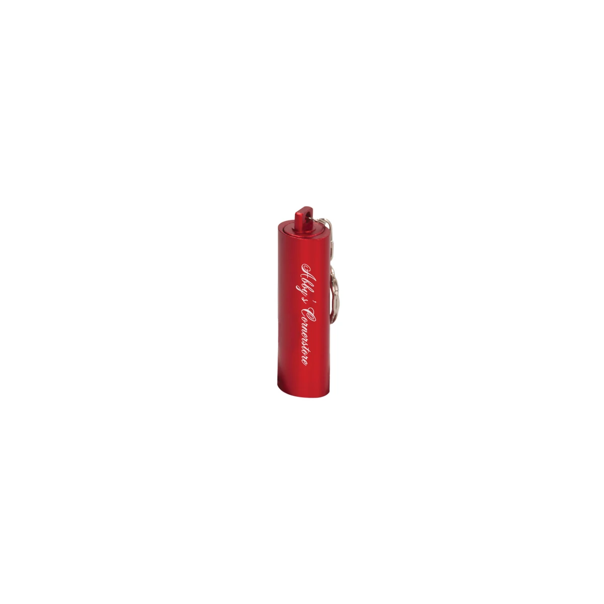 2 3/8" Red 3-LED Flashlight with Keychain 1