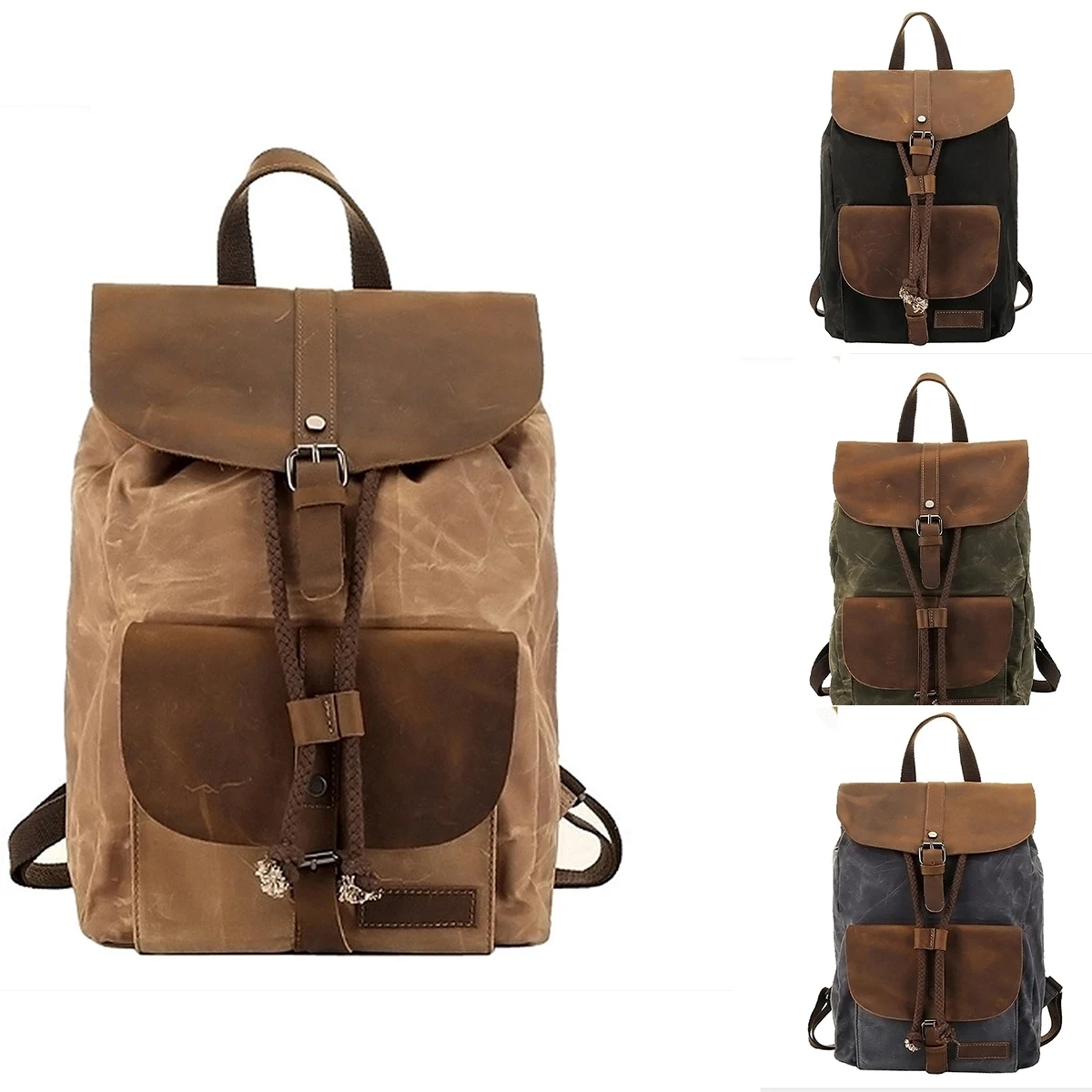 Waterproof Outdoor Canvas Backpack 1