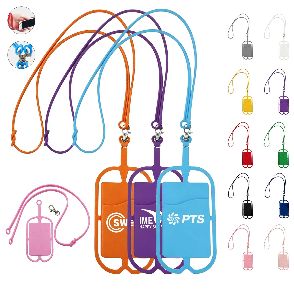 Silicone Lanyard With Phone Holde 1
