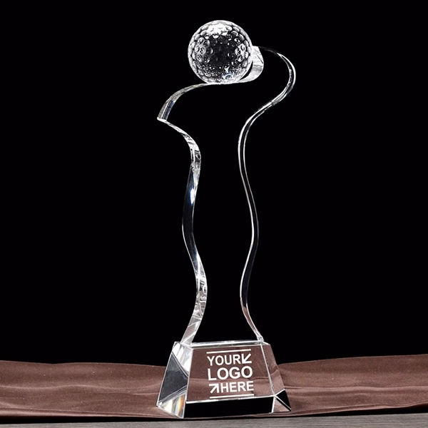 engraving golf crystal awards
