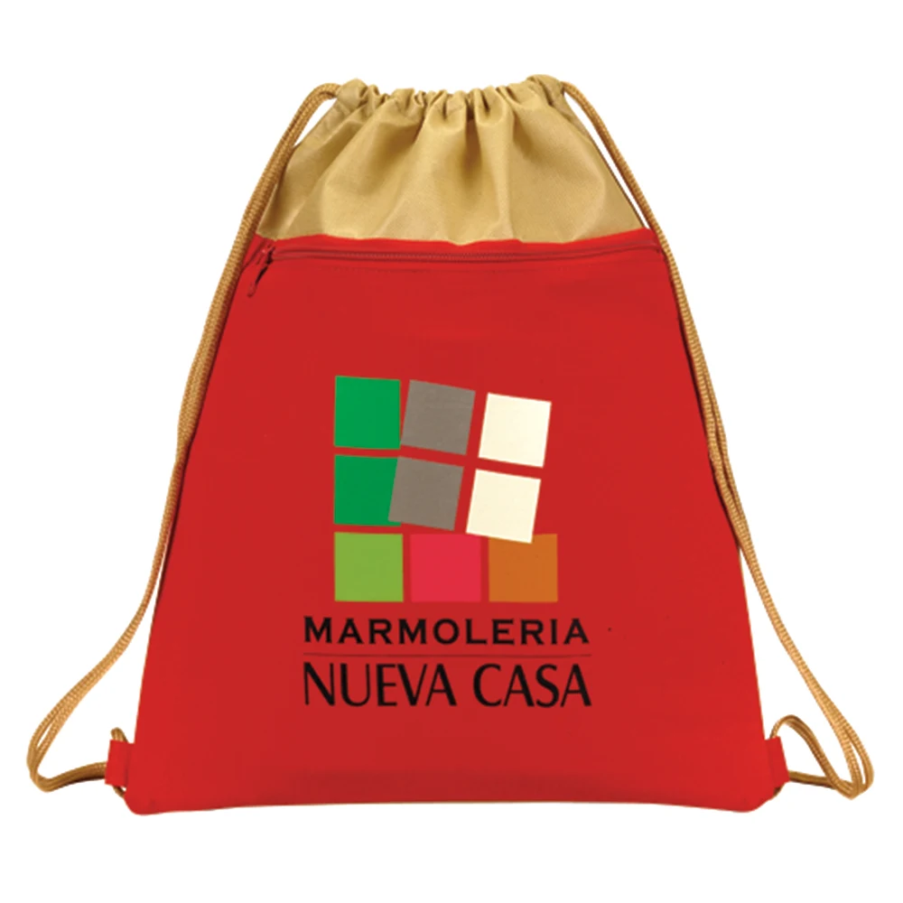 Go-Green Zipper Drawstring Duffle 1